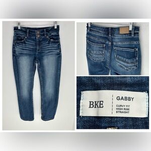 BKE Buckle Gabby Curvy Fit High Rise Straight Jeans Size 27x26 (tag 25x30) Denim